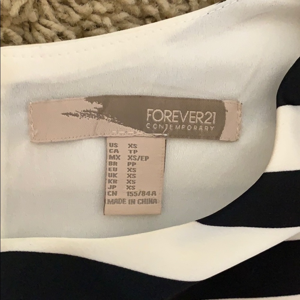 Forever 21 Striped Two-Piece Top and Skirt Set - Picture 4 of 8